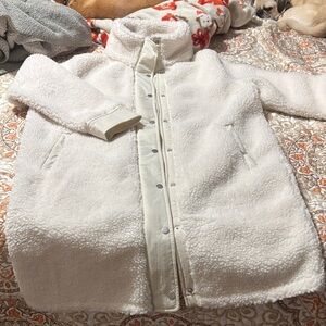 ' Cozy Faux-Sherpa Jacket - Cream- Athleta